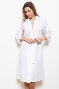 Honey Cotton Lawn Grace Shawl Robe